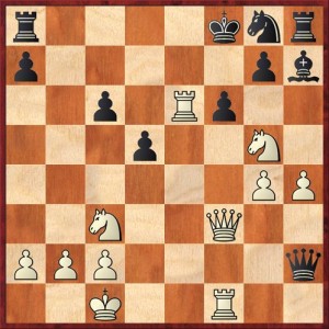 Position after 26. ... Qh2. White to move.