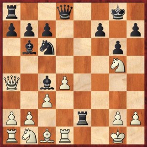 Position after 17. Qa4. Black to play.