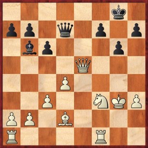 Position after 27. Bxd2. Black to move.